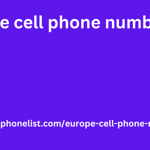 europe cell phone number list