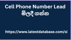 Cell Phone Number Lead මිලදී ගන්න