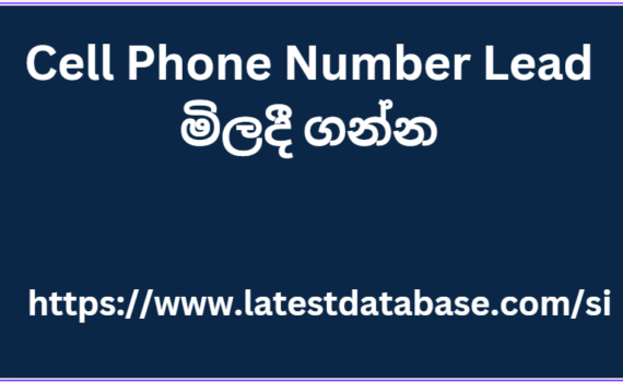 Cell Phone Number Lead මිලදී ගන්න