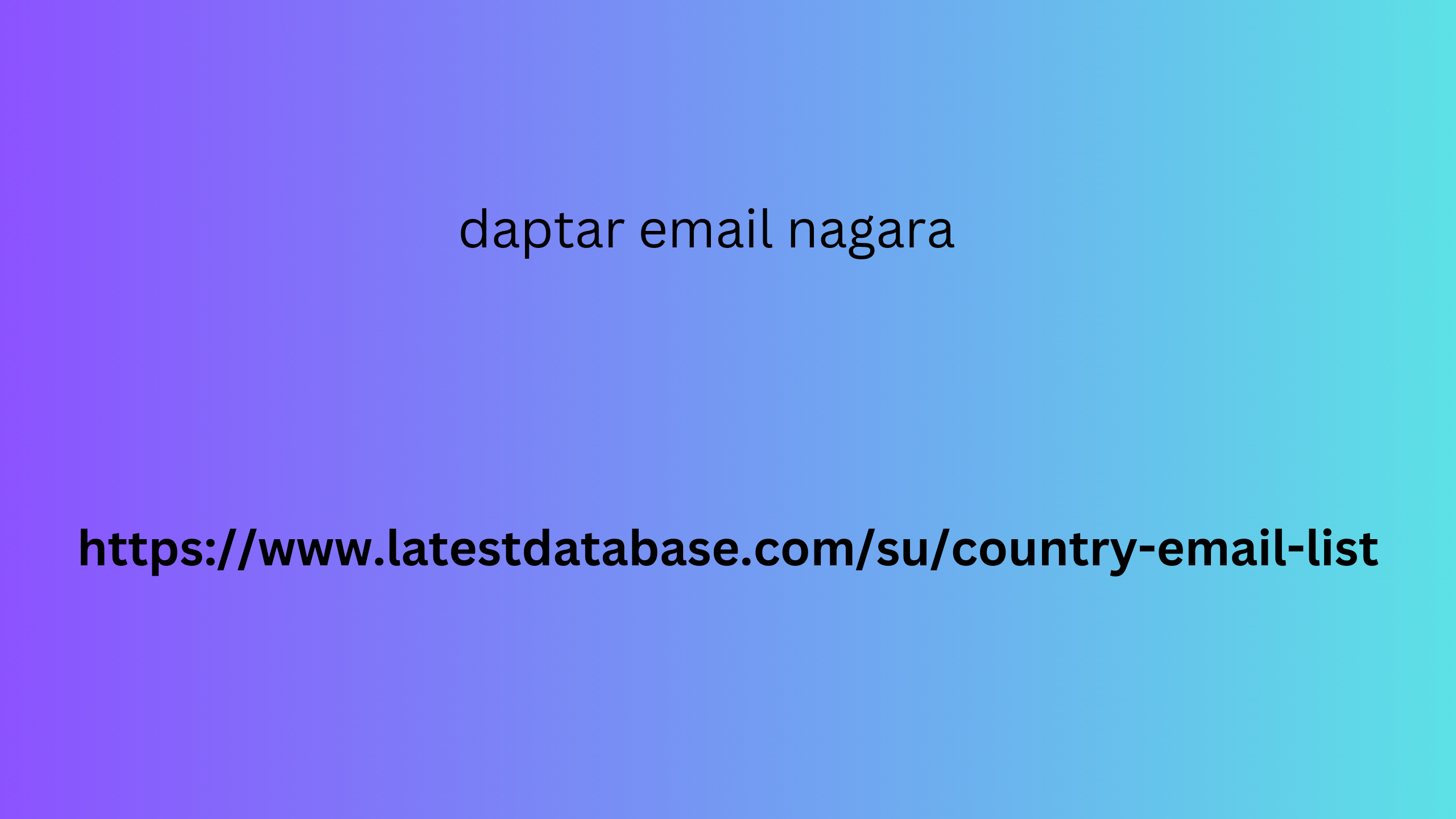 Daptar Email Nagara