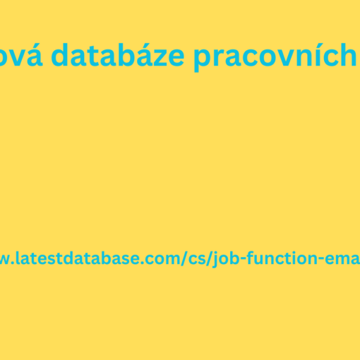 E-mailová databáze pracovních funkcí