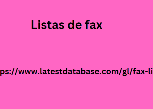 Listas de fax