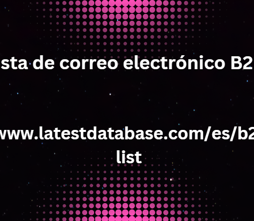 Lista de correo electrónico B2B