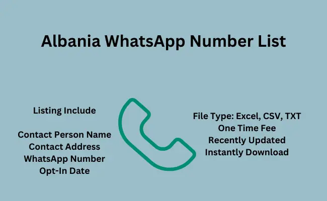 Albania whatsapp number list