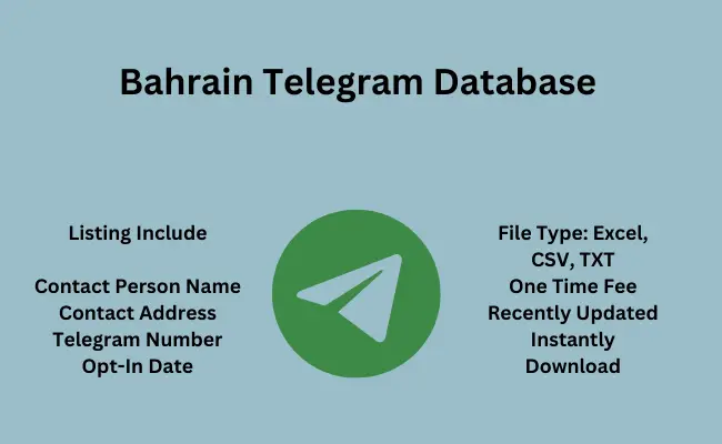 Bahrain telegram database