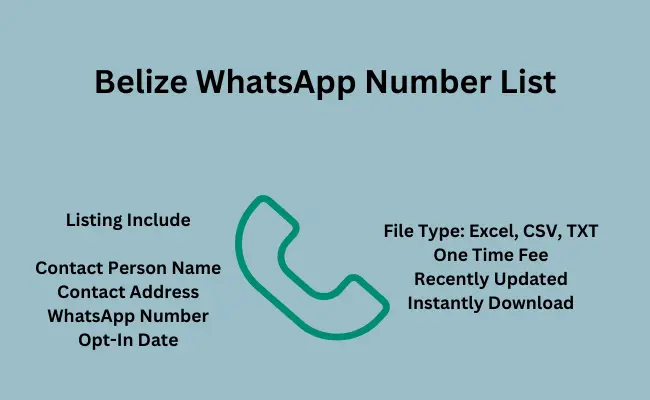 Belize whatsapp number list