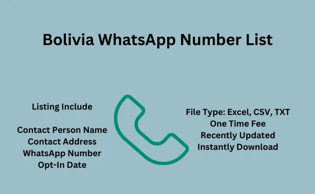 Bolivia whatsapp number list