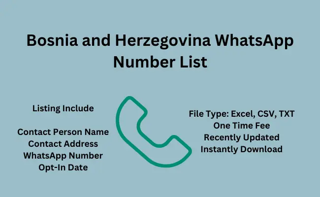 Bosnia and Herzegovina whatsapp number list