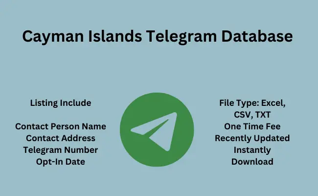 Cayman Islands telegram database