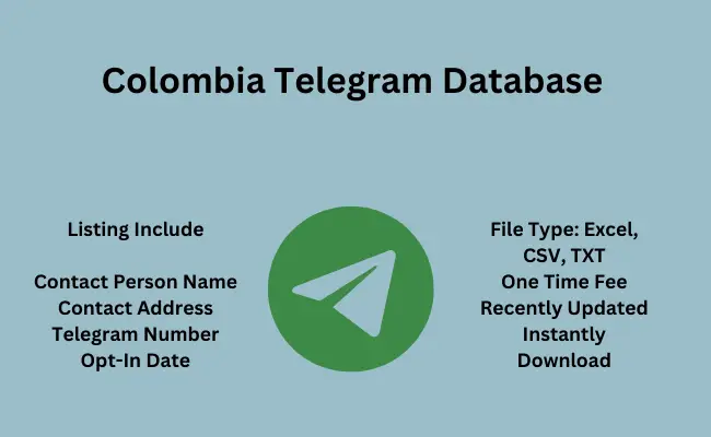 Colombia telegram database