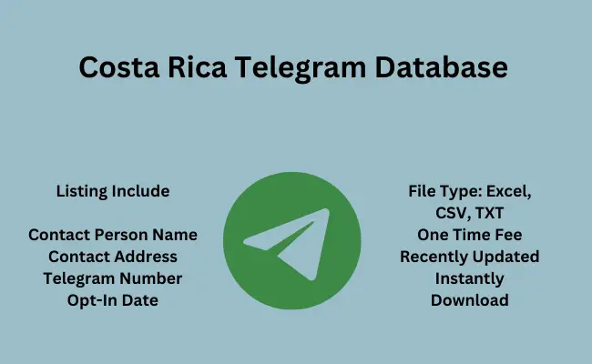 Costa Rica telegram database