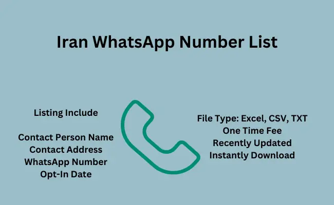 Iran whatsapp number list