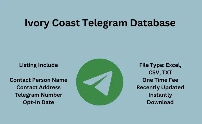 Ivory Coast telegram database