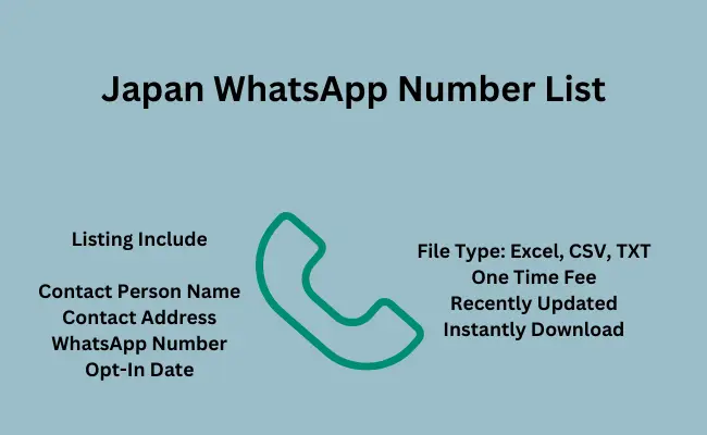 Japan whatsapp number list