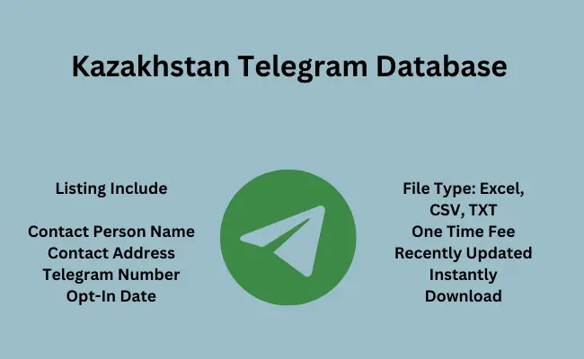 Kazakhstan telegram database