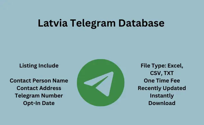 Latvia telegram database