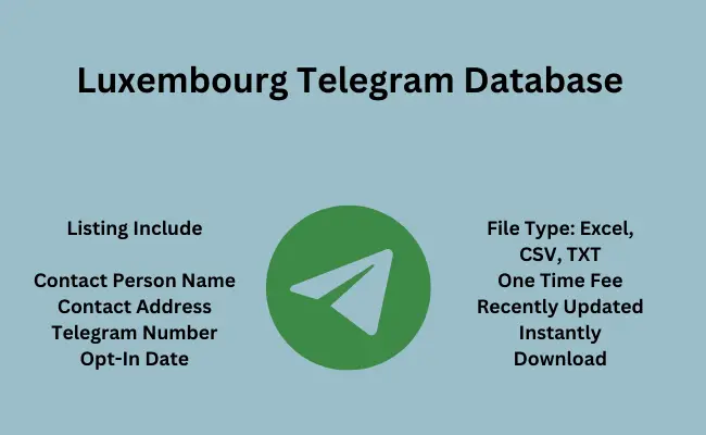 Luxembourg telegram database