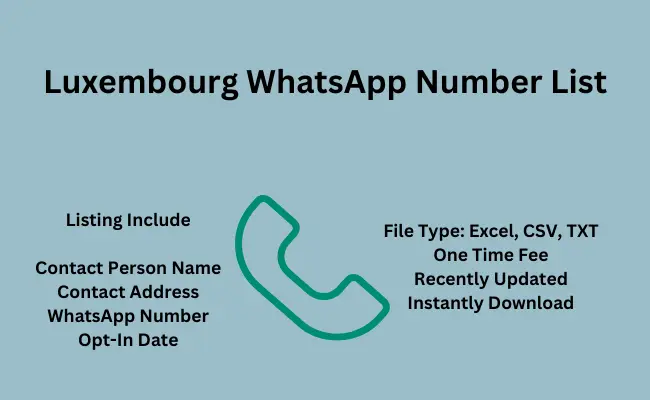 Luxembourg whatsapp number list