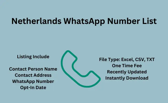 Netherlands whatsapp number list