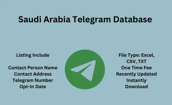 Saudi Arabia telegram database