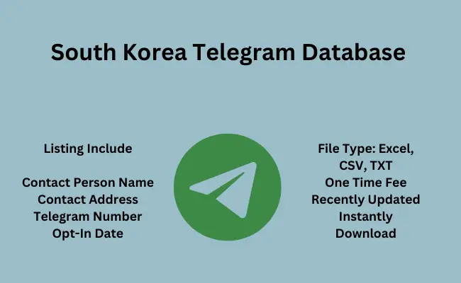 South Korea telegram database