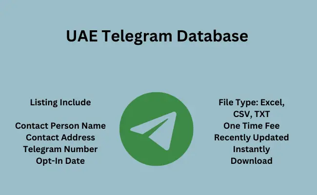 UAE telegram database