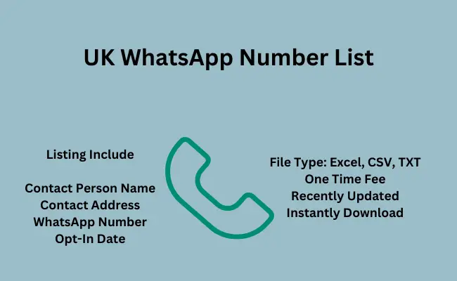 UK whatsapp number list